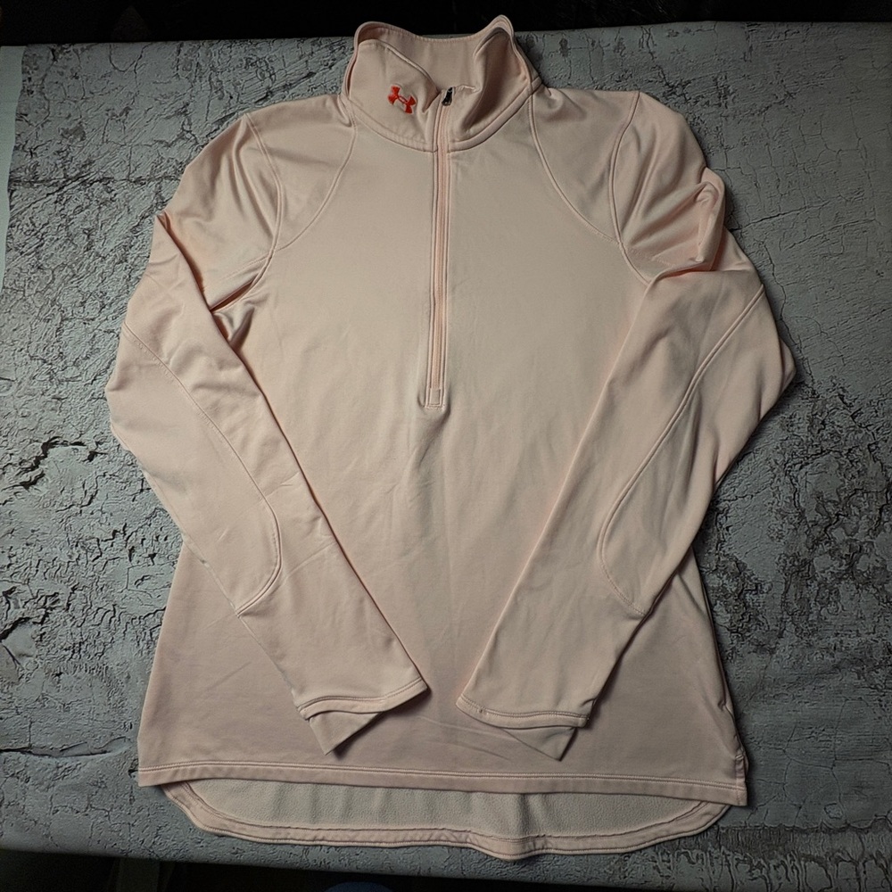 Under Armour Fitted Cold Gear, Pale Pink, Misses’ Size L